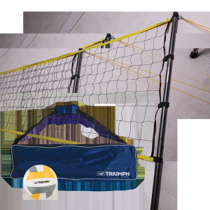 Triumph - Triumph 35-7415-3 Competition - Volleyball Set, Steel Poles & - 35-7415-3