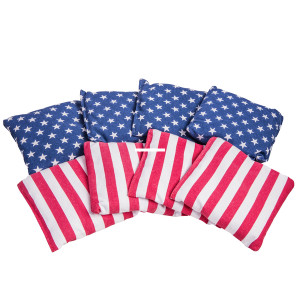 Triumph - Triumph 12-0028-3 Bean Bags, 16oz - 6x6, Americana, Plastic Tub, 8 pack - 12-0028-3