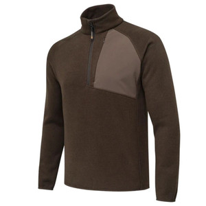 Beretta Usa Corp - Abiskohalf Zip Fleece Brown Bark Lg - P3152T231308AAL