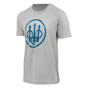 Beretta Usa Corp - Distressed Trident T-shirt Ice Grey Xl - TS721T189009SUXL