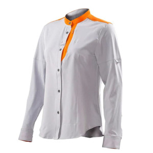 Beretta Usa Corp - Evad Flex Shirt Grey/blz Org Med - LD571T23340965M