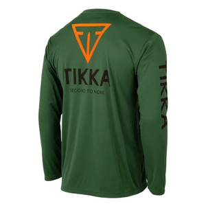 Beretta Usa Corp - Tikka Tech Ls T-shirt Army Green Med - TS199T1180078KM