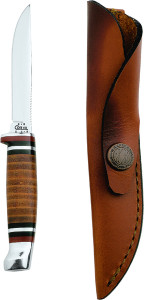 Case 00379 Leather Mini FINN Hunter - Fixed Knife, 3.13", Blade, Leather - 379 Case 00379 Leather Mini FINN Hunter - Fixed Knife, 3.13", Blade, Leather - 379