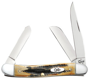 Case 03578 6.5 Bonestag Medium - Stockman, Folding Knife, 3 Blades - 3578