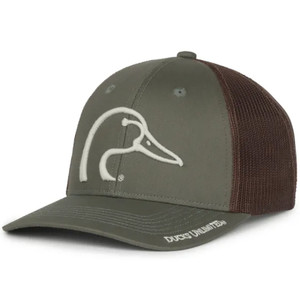 Outdoor Cap DU69 Ducks Unlimited - Logo Meshback Cap, Olive/Brown - DU69