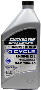 Mercury QUIK78619 4 Stroke 25W40 - Mineral Marine Oil Qt - QUIK78619 Mercury QUIK78619 4 Stroke 25W40 - Mineral Marine Oil Qt - QUIK78619