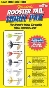 Wordens RTBX.204.S783.S Rooster - Tail Box Kit Single Hook, Assort 6 - RTBX.204.S783.S Wordens RTBX.204.S783.S Rooster - Tail Box Kit Single Hook, Assort 6 - RTBX.204.S783.S