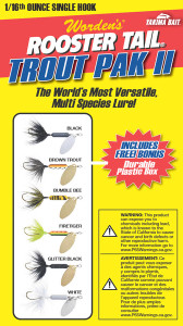 Wordens RTBX.206.S784.S Rooster - Tail Box Kit Single Hook, Assort 6 - RTBX.206.S784.S Wordens RTBX.206.S784.S Rooster - Tail Box Kit Single Hook, Assort 6 - RTBX.206.S784.S