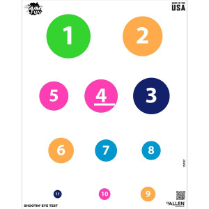 Allen 15787 Ez Aim Fun Shootin' Eye - Test Target 24 X 19 4 Per Pack - 15787