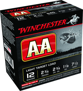 Winchester AA127 AA Shotshell 12 GA - 2-3/4" 1-1/8oz 2-3/4Dr 25Rnd Target - AA127 Winchester AA127 AA Shotshell 12 GA - 2-3/4" 1-1/8oz 2-3/4Dr 25Rnd Target - AA127