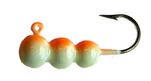 Neon Lites GR-214-2 #8 Grubby Jig - Glow / Orange / 2 Pack - GR-214-2 Neon Lites GR-214-2 #8 Grubby Jig - Glow / Orange / 2 Pack - GR-214-2