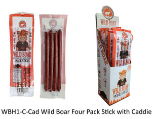 Pearson Ranch WBH4-C-CAD PDQ Caddy - - Wild Boar 4 oz Snack Sticks (6 - WBH4-C-CAD