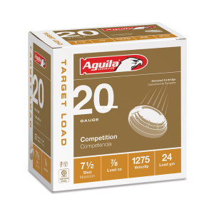 Aguila 1CHB2037 Target Shotshell 20 - Ga, 2-3/4", 7/8 oz, #7.5, 1275 fps - 1CHB2037 Aguila 1CHB2037 Target Shotshell 20 - Ga, 2-3/4", 7/8 oz, #7.5, 1275 fps - 1CHB2037