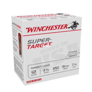 Winchester TRGT12507 Super-Target - Shotshell 12 GA, 2-3/4", No 7-1/2 - TRGT12507