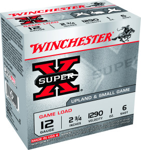 Winchester XU126 Super-X Shotshell - 12 GA, 2-3/4 in, No. 6, 1oz, 3-1/4 - XU126 Winchester XU126 Super-X Shotshell - 12 GA, 2-3/4 in, No. 6, 1oz, 3-1/4 - XU126