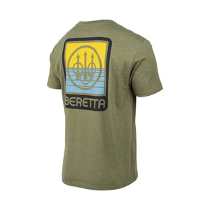 Beretta Usa Corp - Horizon Ss T-shirt Hthr Mil Green L - TS224T189007AUL
