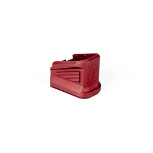 Zev Technologies - Zev +5 Basepad For Glock Magazine In Red - BPADEXTGLK5R