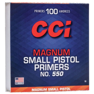 Cci Ammunition - Case Of 50 550 Mag Small Pistol Primer 100/bx - 18 Cci Ammunition - Case Of 50 550 Mag Small Pistol Primer 100/bx - 18