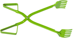 American Maple - Metal Crab Tongs - 15in Green - AC-815