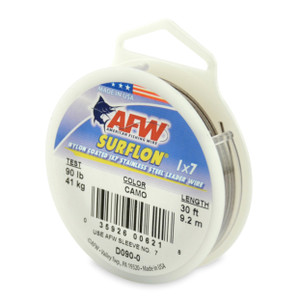 AFW - Surflon Nylon Coat Wire - 30ft Camo 90lb - D090-0