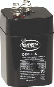 American Hunter - Rechargeable Battery - 6v W/spring - DE-30053 American Hunter - Rechargeable Battery - 6v W/spring - DE-30053
