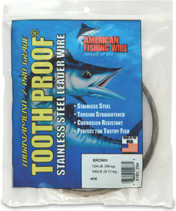 AFW - Tooth Proof Wire - Camo 30ft 86lb .051 Dia - S08C-0 AFW - Tooth Proof Wire - Camo 30ft 86lb .051 Dia - S08C-0