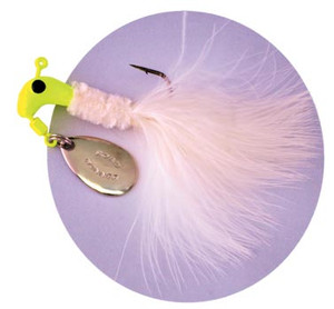 Blakemore - Marabou Road Runner - 1/16oz Chart/white - 1002-081 Blakemore - Marabou Road Runner - 1/16oz Chart/white - 1002-081