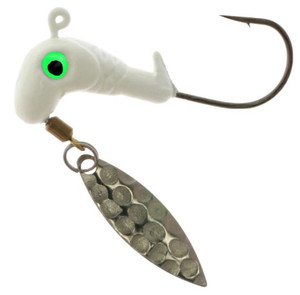 Blakemore - Barbed Glow Jighead - 1/16oz 4pk Nic Wil/white - 382-501 Blakemore - Barbed Glow Jighead - 1/16oz 4pk Nic Wil/white - 382-501