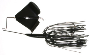 Boogerman - Clacker Buzzbait - 3/8oz Black/black Blade - BB24FB38
