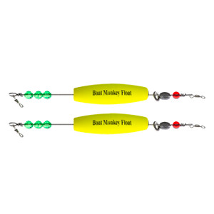 Boat Monkey - Cigar Float Rig - 3in Wgtd Chart 2pk - BMCW2-01