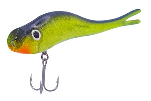 B & L Bait Company - Paul Browns Maniac Mull - 4.5in 5/8oz Chart/black - MS-06