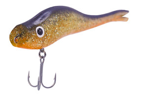 B & L Bait Company - Paul Browns Maniac Mull - 4.5in 5/8oz Black/org - MS-09