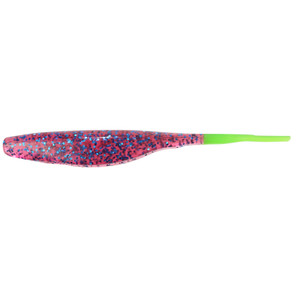 Bass Assassin - Saltwater Shad - 5in 8bg Plum/chart Tail - SWA29255
