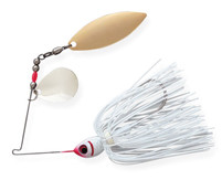 Booyah - Tandem Blade Spinnerbait - 1/4oz Co/wl-snow White - BYBT14615