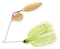 Booyah - Tandem Blade Spinnerbait - 1/4oz Co/wl-chartreuse - BYBT14617