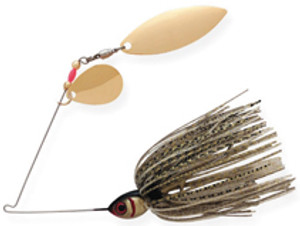 Booyah - Tandem Blade Spinnerbait - 3/8oz Co/wl-gold Shiner - BYBT38641