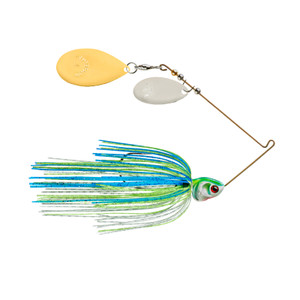 Booyah - Covert Spinnerbait - 3/8oz G/n-in-wht/cht/blu - BYCVS38NGI730