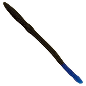 Creme - Scoundrel Worm - 6in 12bg Black/blue Tail - 120-99 Creme - Scoundrel Worm - 6in 12bg Black/blue Tail - 120-99