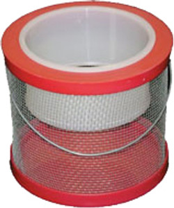 Challenge Plastics - Wire Cricket Bucket - 6in Round - 50297 Challenge Plastics - Wire Cricket Bucket - 6in Round - 50297