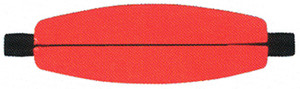 Comal - Slotted Cigar Foam Float - 1.5in Red 100bg - C150SR-100 Comal - Slotted Cigar Foam Float - 1.5in Red 100bg - C150SR-100