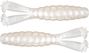 Z-Man - Goat Twin Tail Grub - 3.75in 4pk Pearl - GT375-84PK4 Z-Man - Goat Twin Tail Grub - 3.75in 4pk Pearl - GT375-84PK4