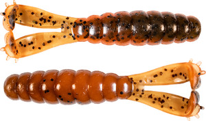 Z-Man - Billy Goat Twin Tl Grub - 4.25in 3pk Grn Pump/org - GT425-47PK3