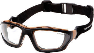 Pyramex - Carthage Safety Glasses - Clear Lens/blk-tan Farme - CHB410DTP