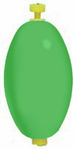 Comal - Oval Snap Foam Float - 2.5in Green 50bg - OS250G-50 Comal - Oval Snap Foam Float - 2.5in Green 50bg - OS250G-50