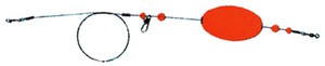 Comal - Rattle Oval Float Rig - 2.5in Yl 3/4oz Wire 12ri - OWB250Y-28S-12