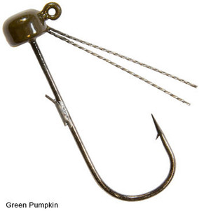 Z-Man - Pwr Finesse Weedless Jig - 1/6oz 3pk Green Pumpkin - PFJHW16-01PK3