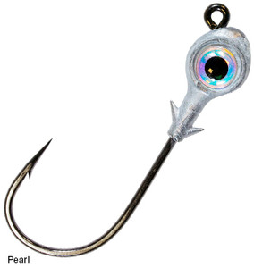 Z-Man - Redfish Eye Jig Head - 1/8oz 3pk Pearl - REJH18-02PK3