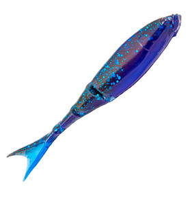 Z-Man - Razor Shadz Swimbait - 4.5in 4pk Blk/blue - RSHAD45-64PK4
