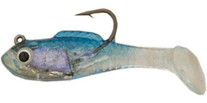 Creme - Spoiler Shad - 1.5in 3pk Blue Back - SSB104 Creme - Spoiler Shad - 1.5in 3pk Blue Back - SSB104