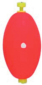 Comal - Oval Wgtd Snap Float - 2.5in Yellow 50bg - WOS250Y-50 Comal - Oval Wgtd Snap Float - 2.5in Yellow 50bg - WOS250Y-50